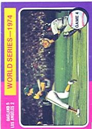 1975 Topps Mini Baseball Cards      464     A's Batter WS4